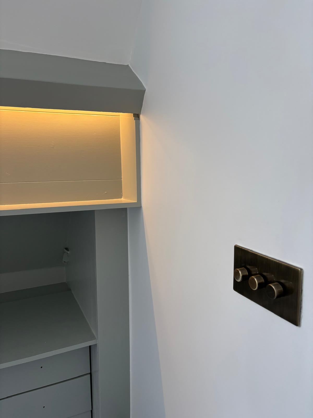 Dimmer switch and alcove lighting